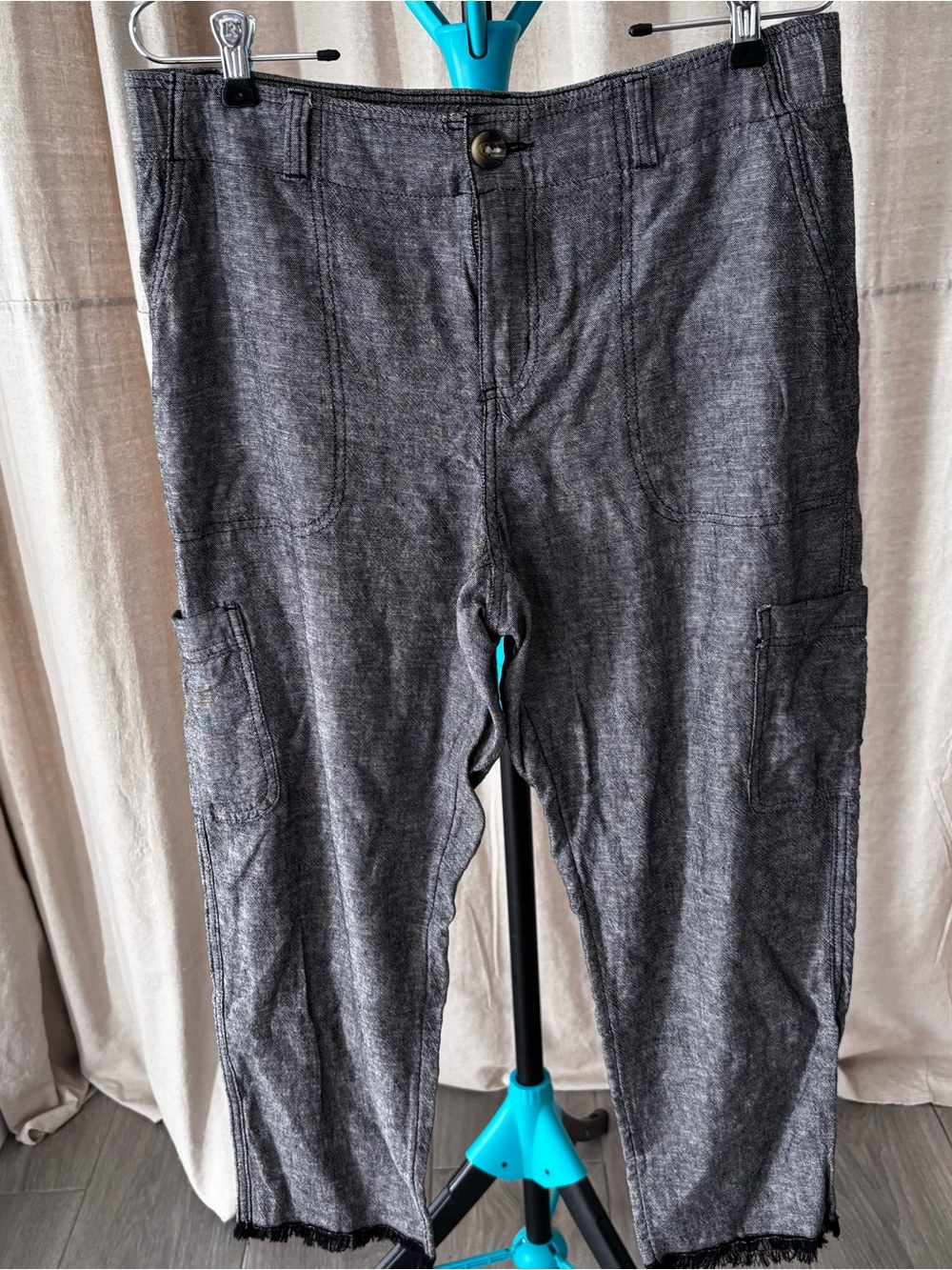 Sonoma Gray linen pants Cargo Pants for Women